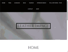 Tablet Screenshot of leatherimpact.com